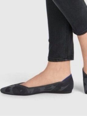 Rothy's | The Point Gray Camo Camouflage Pointed Flats | Size 8